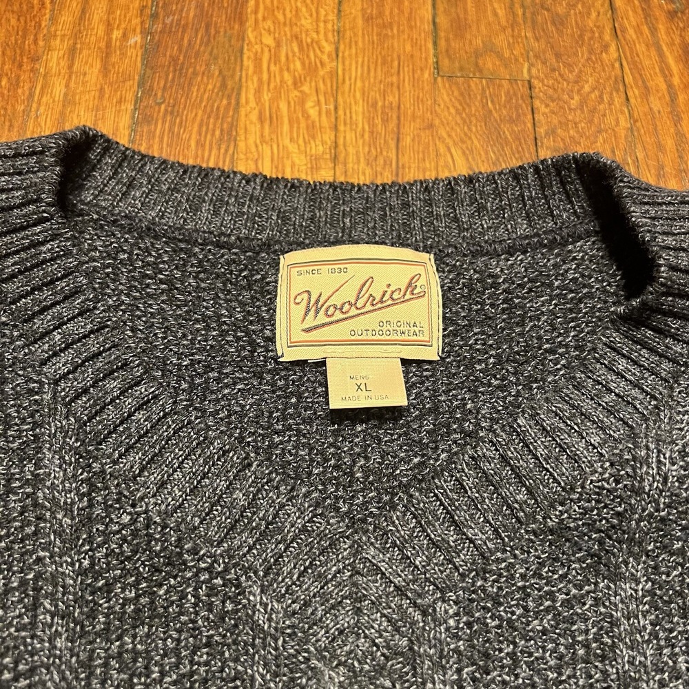Woolrich Men's Sweater Vest Size XL Cotton/Acrylic EUC V Neck - Picture 3 of 9